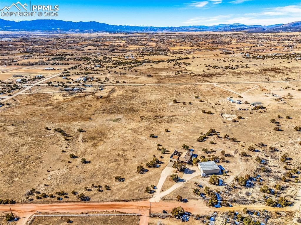 Image 49 of 50: Full Property Aerial View – Breathtaking aerial view showing the full 20-ac