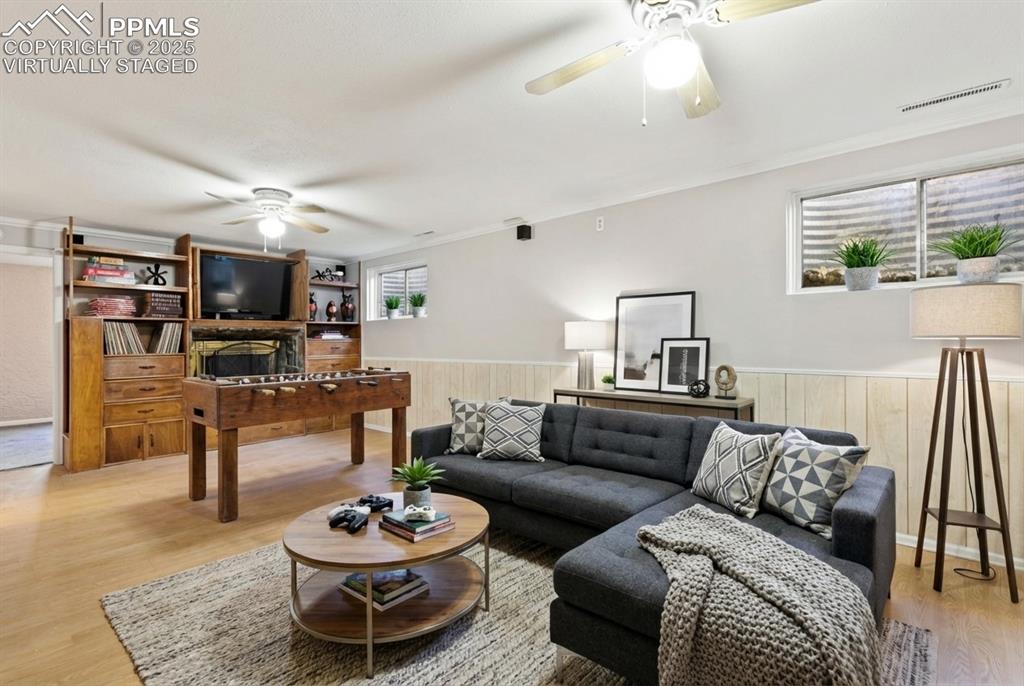 Image 17 of 27: Virtually staged basement 