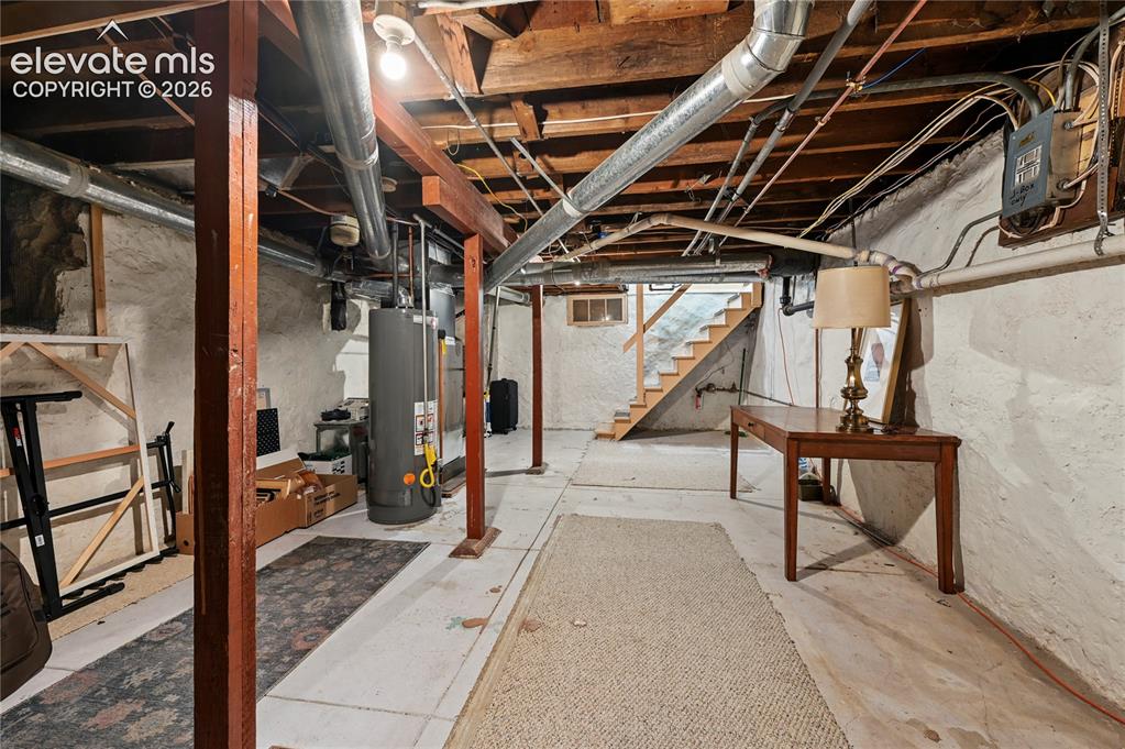 Image 22 of 47: Unfinished Basement and Utilities