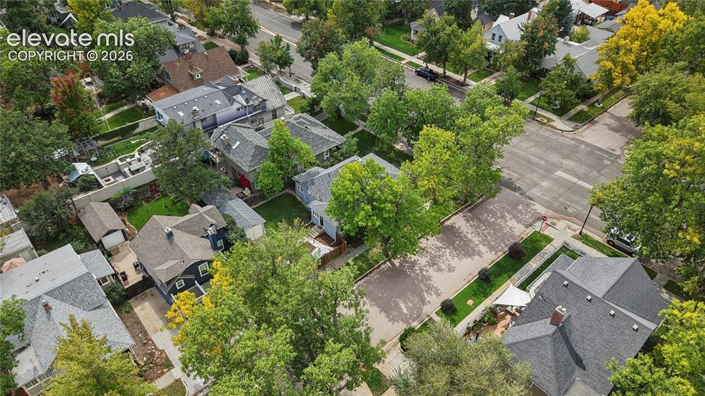 Image 37 of 47: Aerial View of Back of Home
