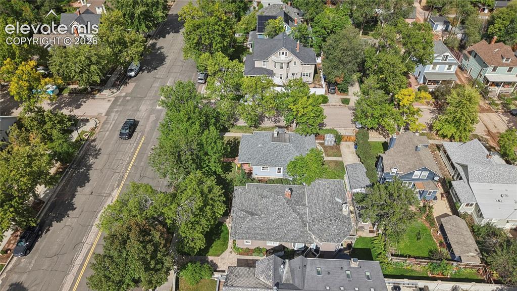 Image 42 of 47: Aerial View of the side of the Home