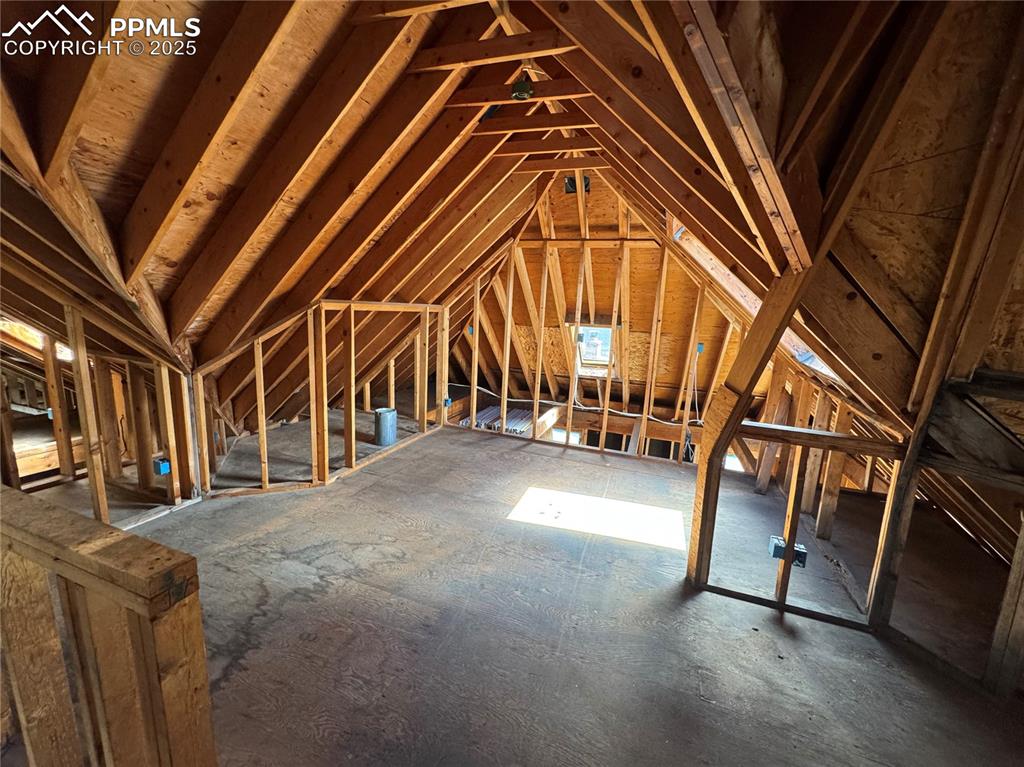 Image 6 of 19: View of unfinished attic