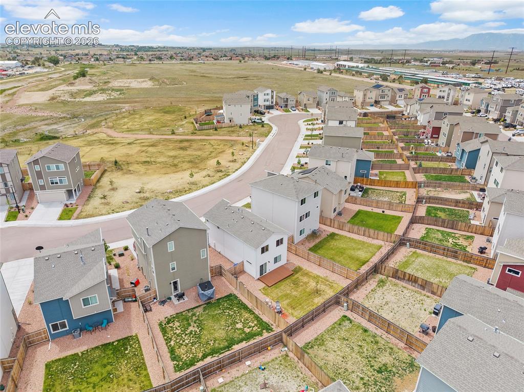 Image 40 of 40: Aerial perspective showcasing a contemporary residential community
