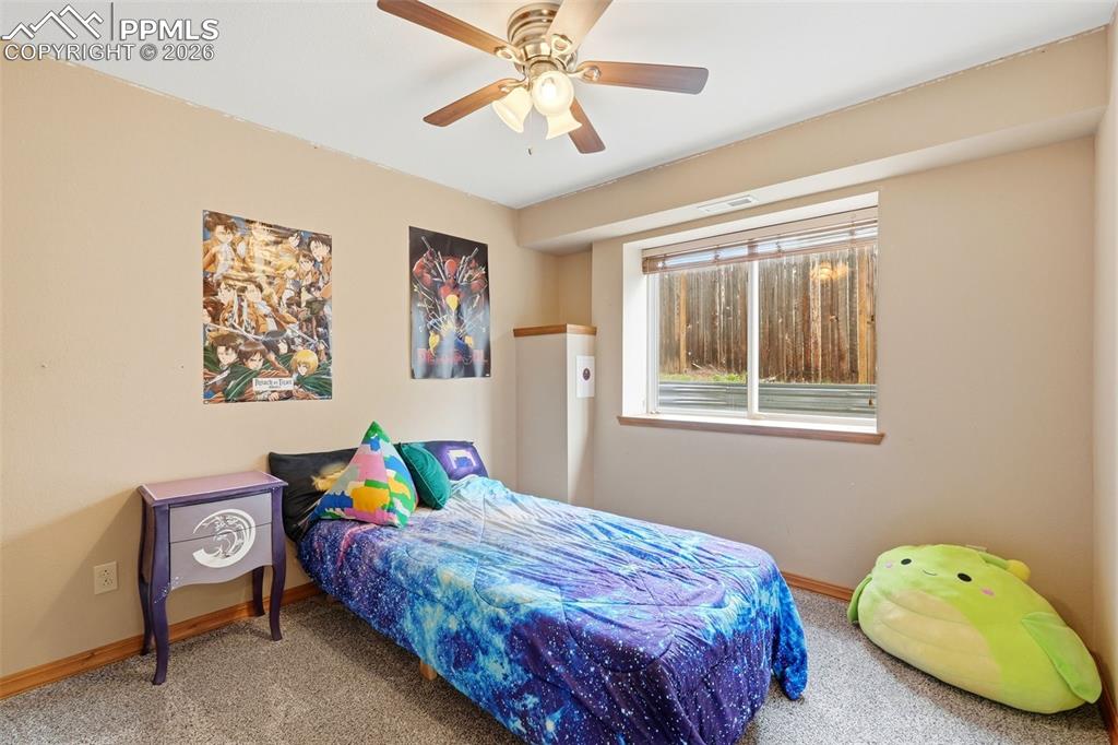 Image 38 of 50: Bedroom #5- basement