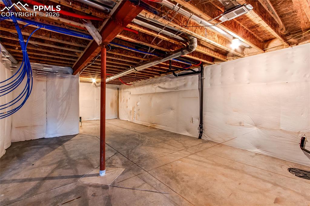 Image 47 of 49: View of unfinished below grade area