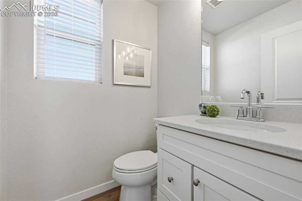 Image 18 of 32: Powder bathroom on the main floor