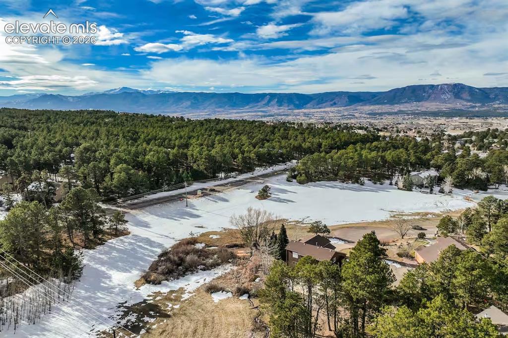 Image 45 of 45: Expansive natural surroundings featuring dense evergreen forests and mounta