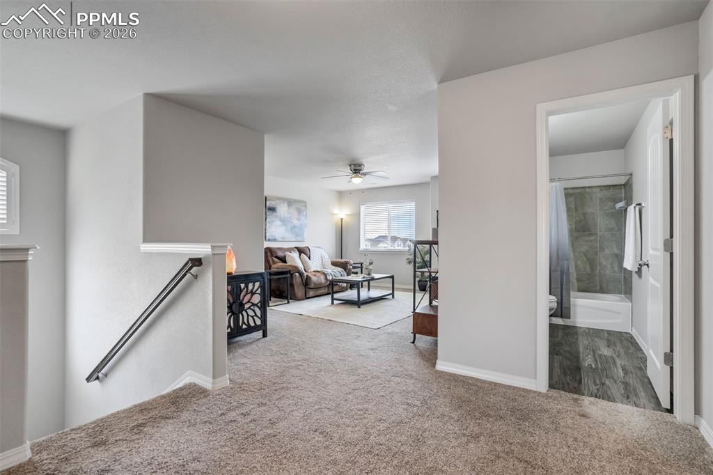 Image 21 of 45: Upstairs landing is very open. 