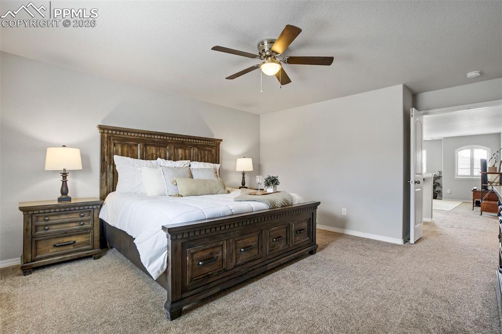 Image 24 of 45: A Primary Bedroom that is an actual escape. 