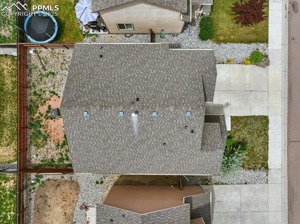 Image 42 of 46: Aerial view of property and surrounding area