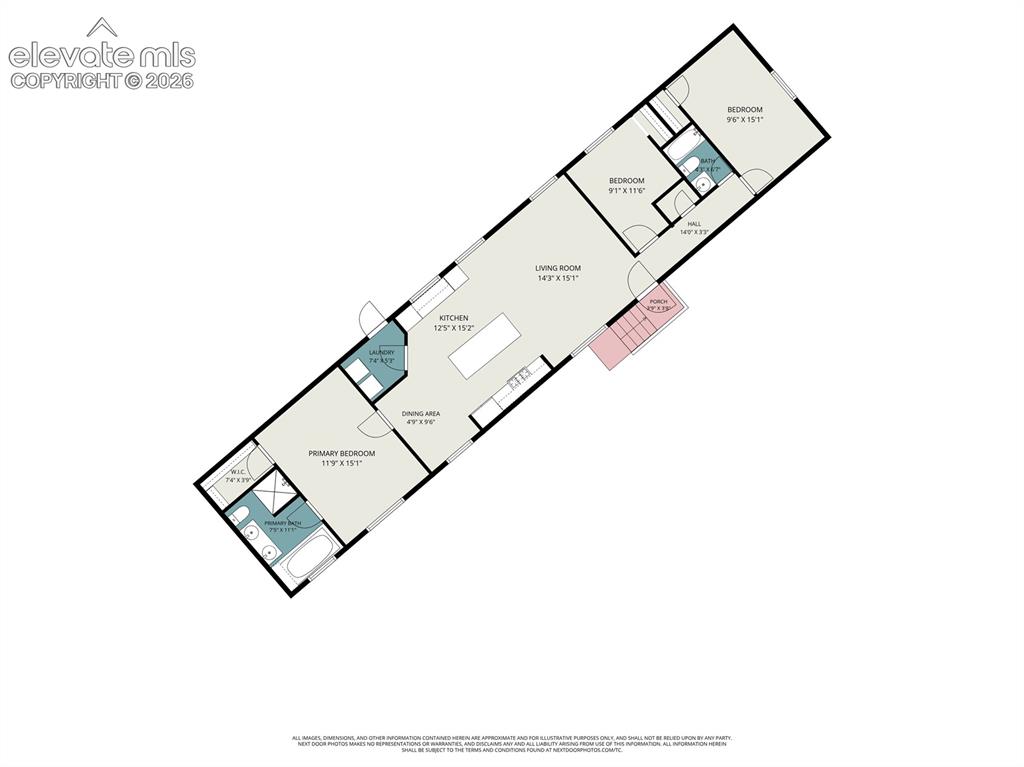 Image 45 of 45: Floor Plan 2019 Modular Home 1216 Sq Ft