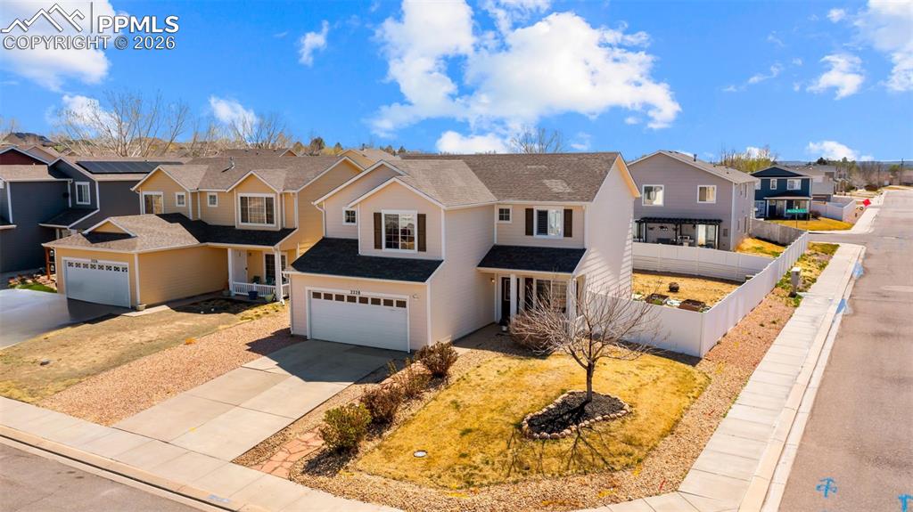 Image 7 of 37: Aerial perspective of suburban area