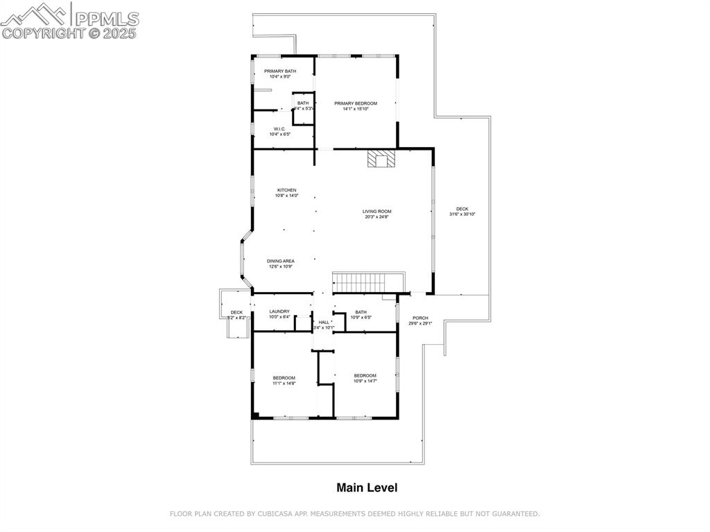 Image 45 of 46: Main level floor plan
