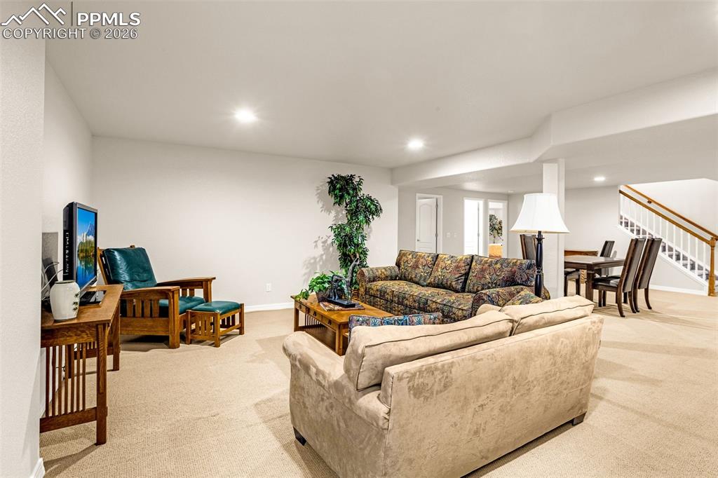 Image 23 of 42: Basement rec room