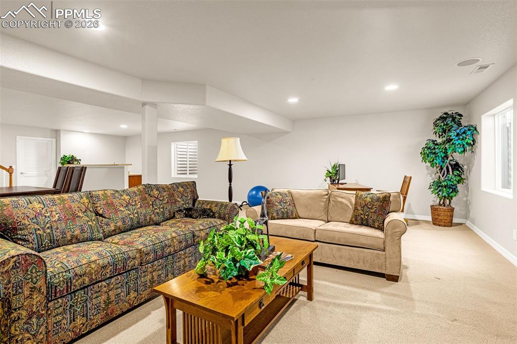 Image 26 of 42: Lower level Rec room