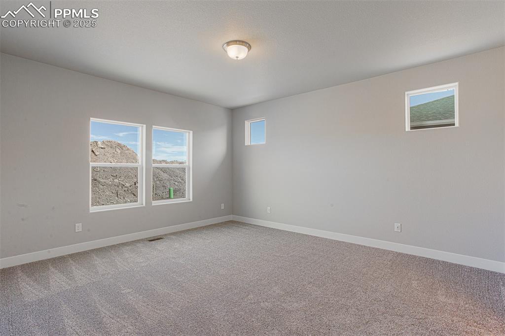 Image 7 of 10: Unfurnished room with plenty of natural light and light colored carpet