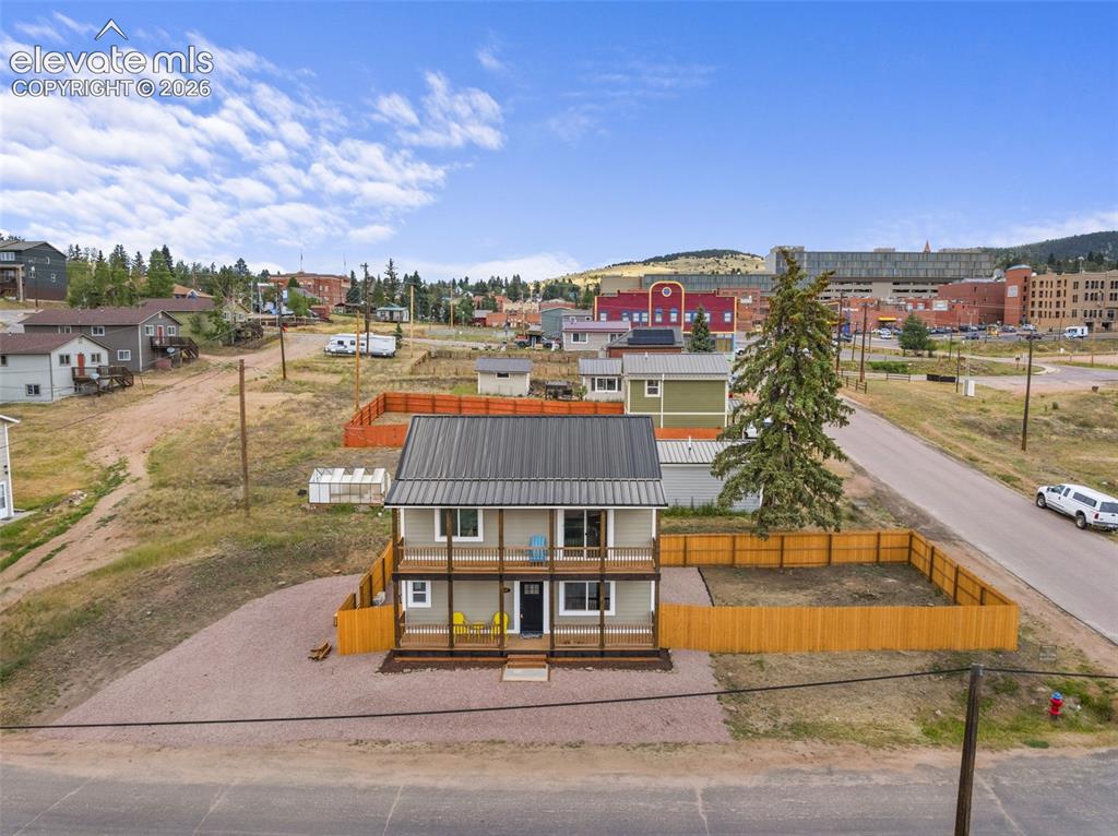 Image 1 of 30: Fully fenced yard with two decks