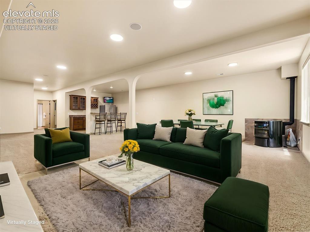 Image 36 of 50: Virtually Staged Family Room