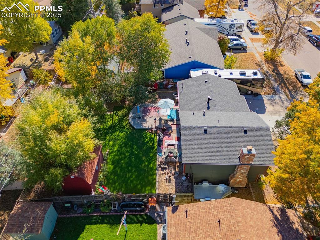 Image 19 of 25: Aerial perspective of suburban area