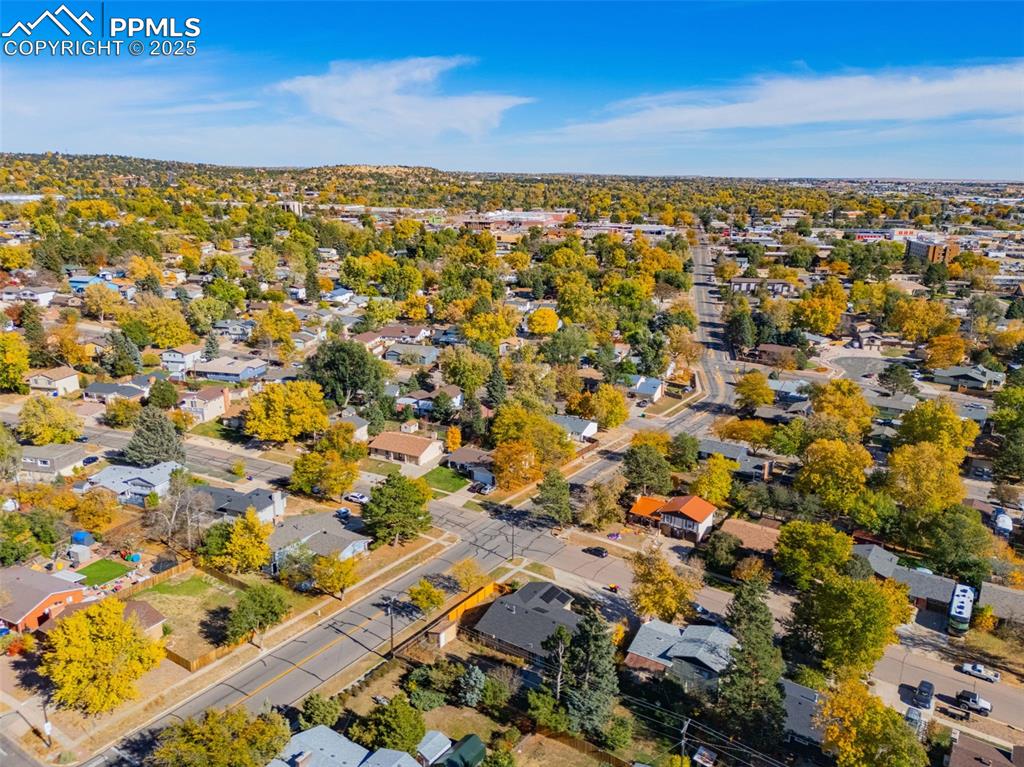 Image 22 of 25: Aerial view of property