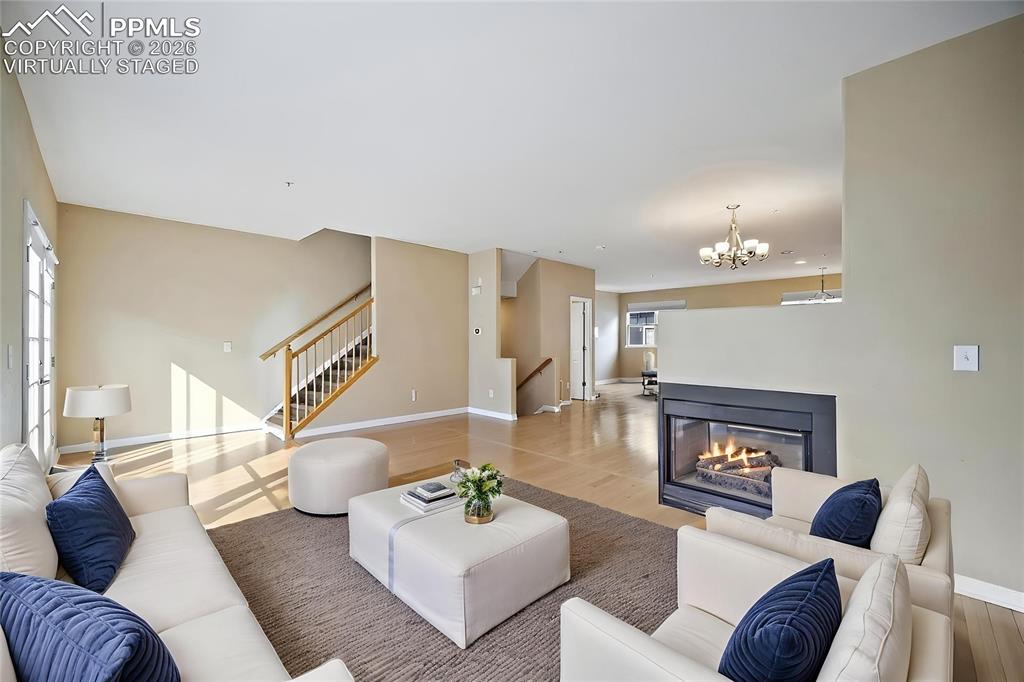 Image 17 of 49: virtually staged - LIving room.