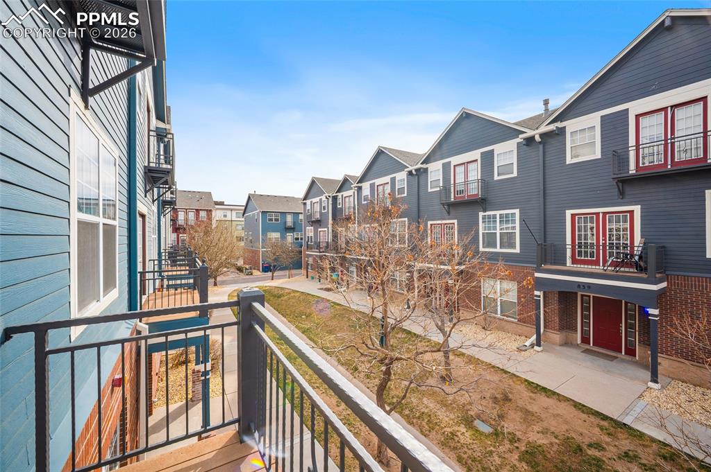 Image 29 of 49: Walk out from the living room.  Front of the home. 