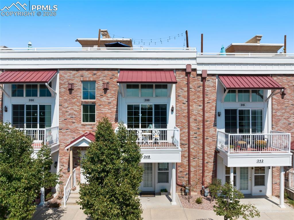 Caption: Front of Structure