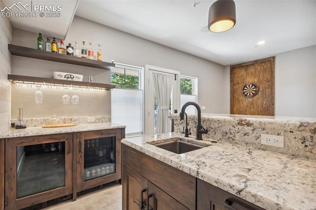 Image 29 of 49: State of the Art Bar in Remodeled Basement