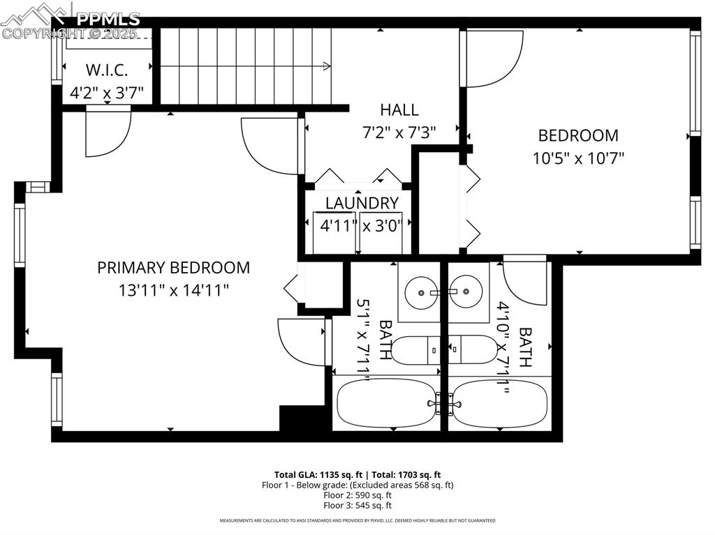 Image 33 of 34: Upper Level Floor Plan!