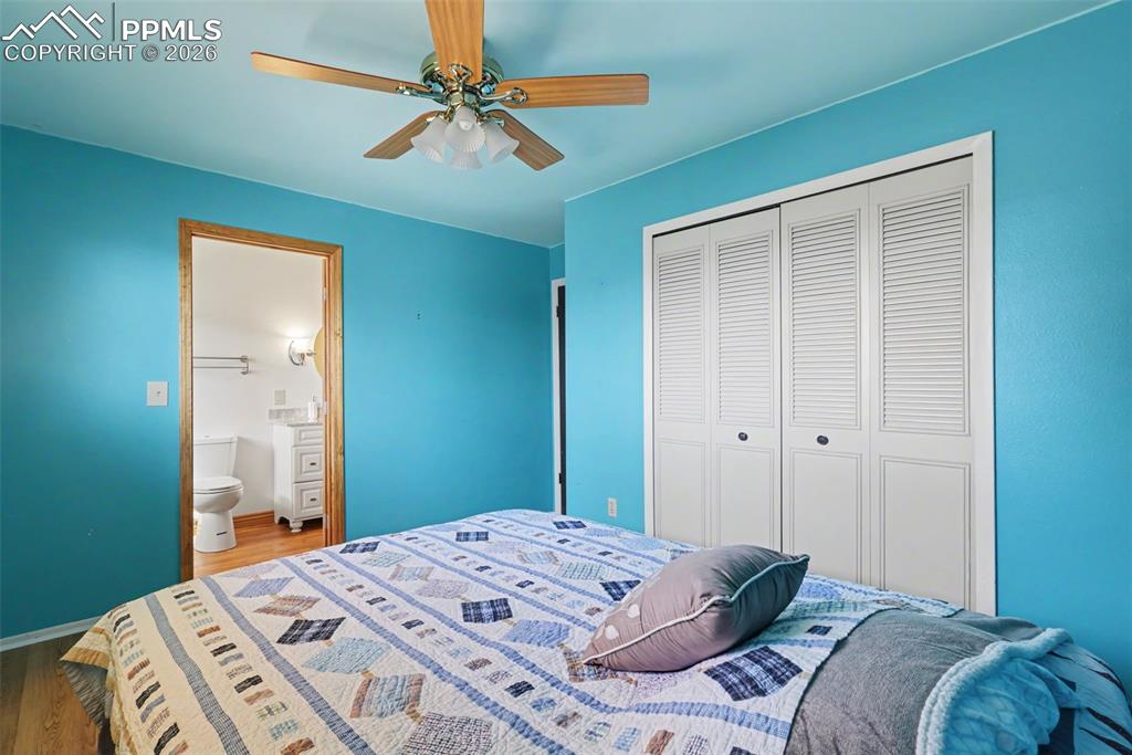 Image 12 of 35: Master Bedroom with Adjoining Bath