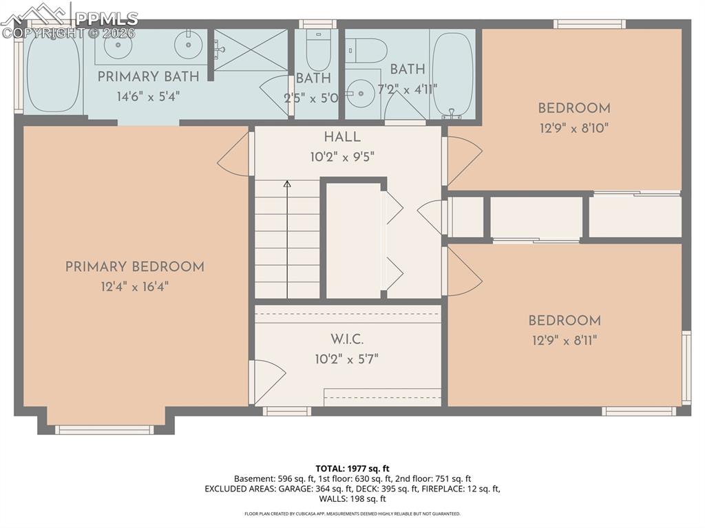 Image 40 of 42: Upper Level Floor Plan