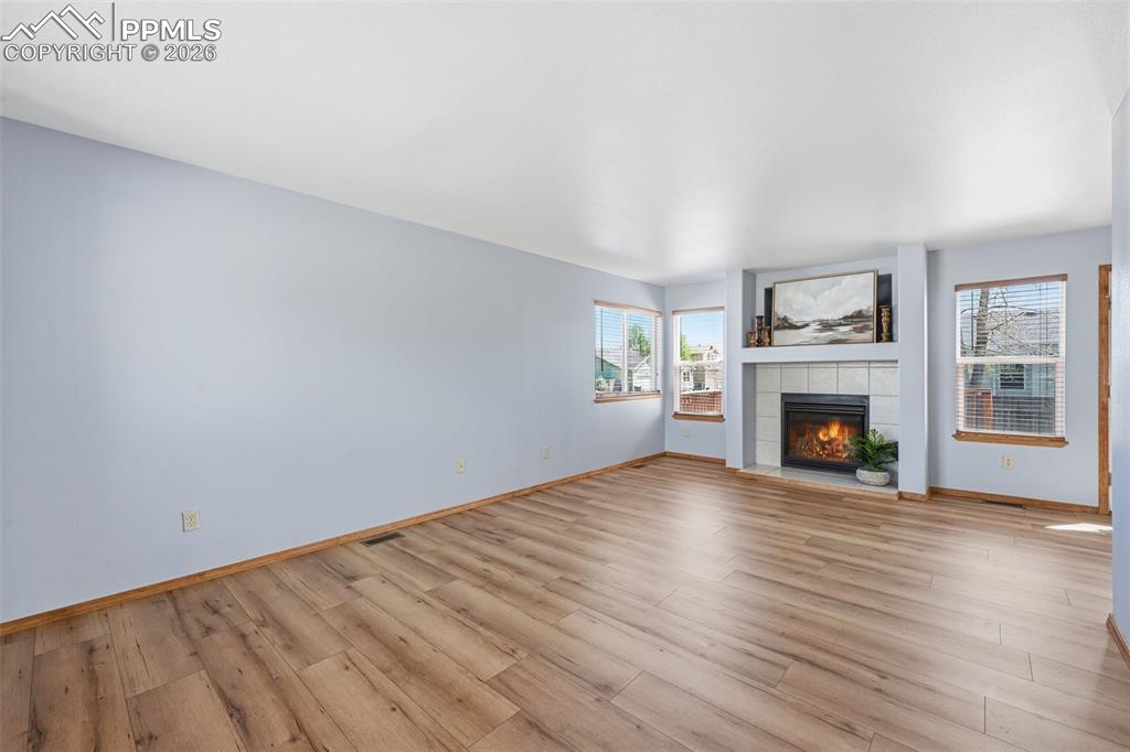 Image 5 of 42: Gas Fireplace for cold day couch cozying