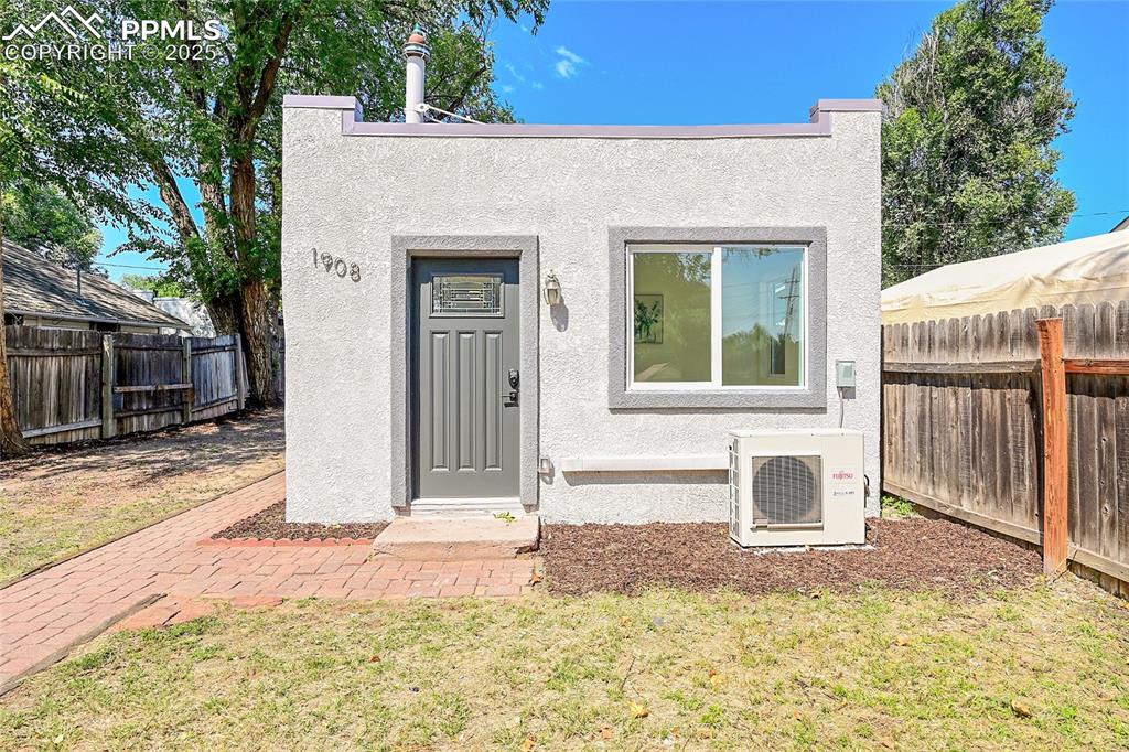 Caption: Front of Structure