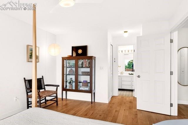 Image 16 of 32: Primary bedroom offering 2 closets (5x6 walk in closet) and access to a pri