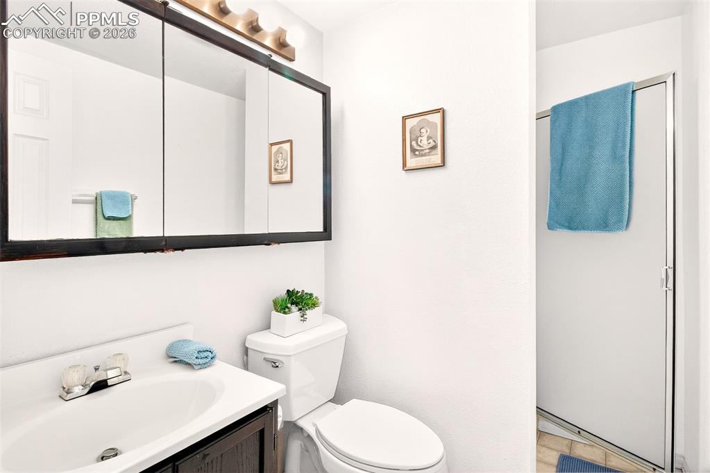 Image 29 of 32: 3/4 basement bathroom.