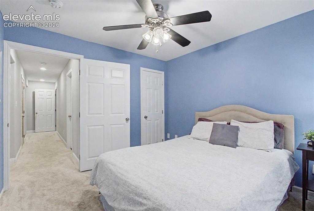 Image 34 of 50: A spacious private bedroom in the basement with
en-suite bathroom