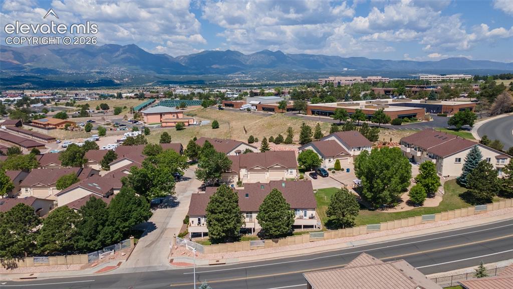Image 2 of 32: Rear view of home from the air