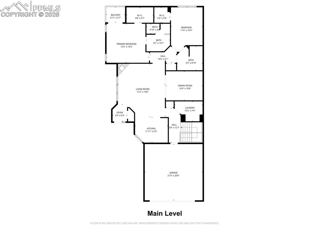 Image 32 of 34: Main level floor plan