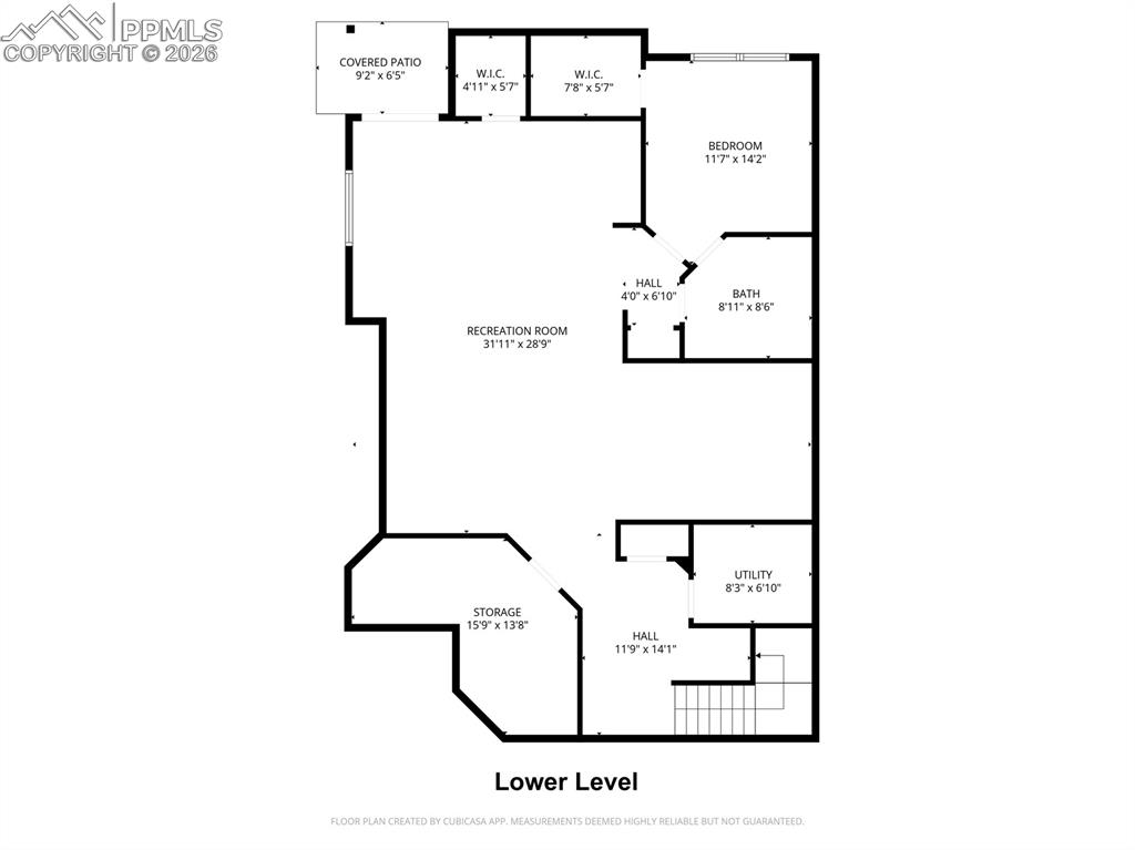 Image 33 of 34: Lower level floor plan