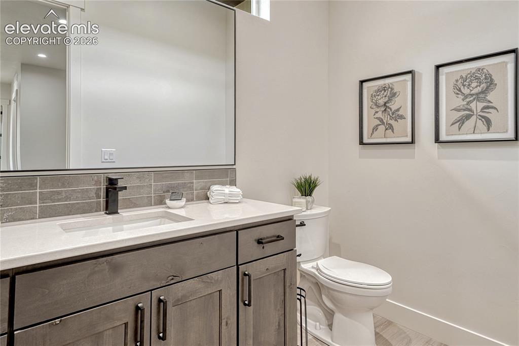 Image 35 of 49: ...and has a powder room.