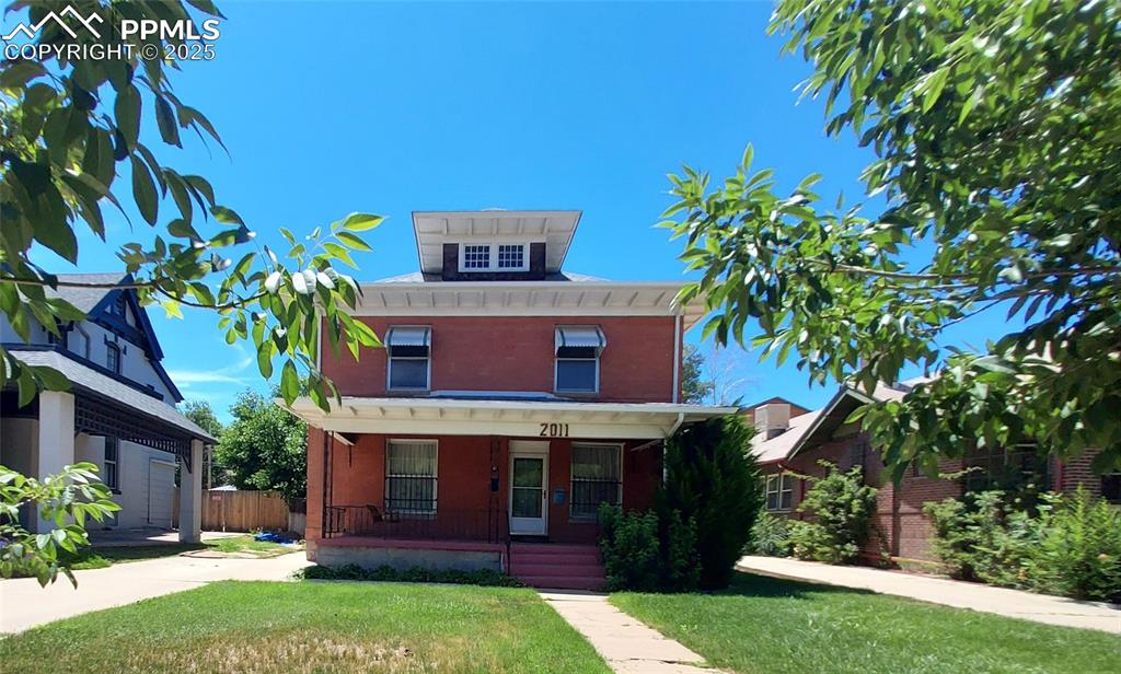 Caption: Front of Structure