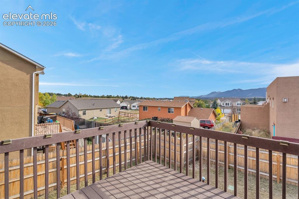 Image 40 of 46: Back Deck off Dining Room!