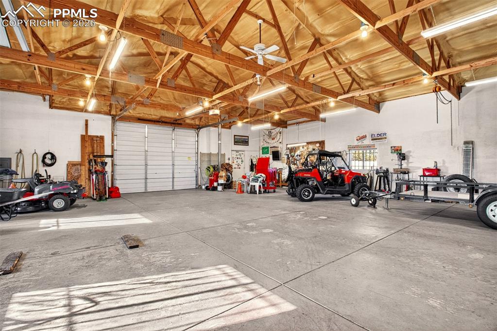 Image 38 of 49: Fully Insulated, 220V Electric. Ceiling Fan & Lights.