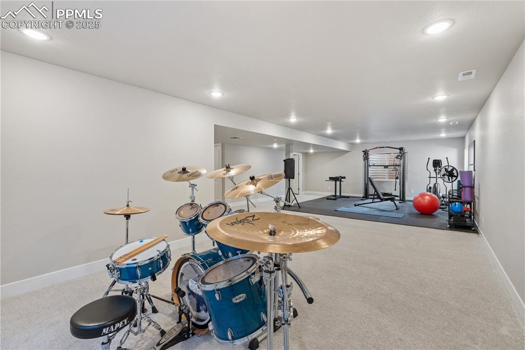 Image 35 of 46: Playroom featuring carpet and recessed lighting