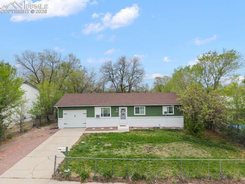 Caption: Front of Structure