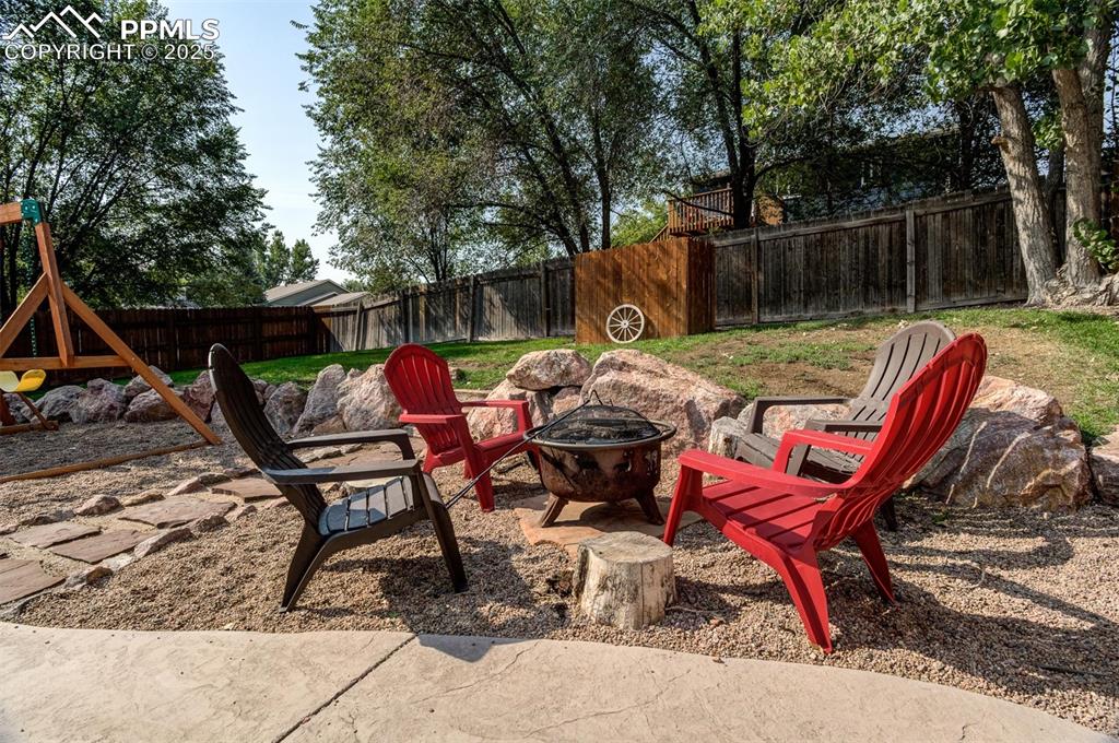 Image 26 of 27: Fenced backyard