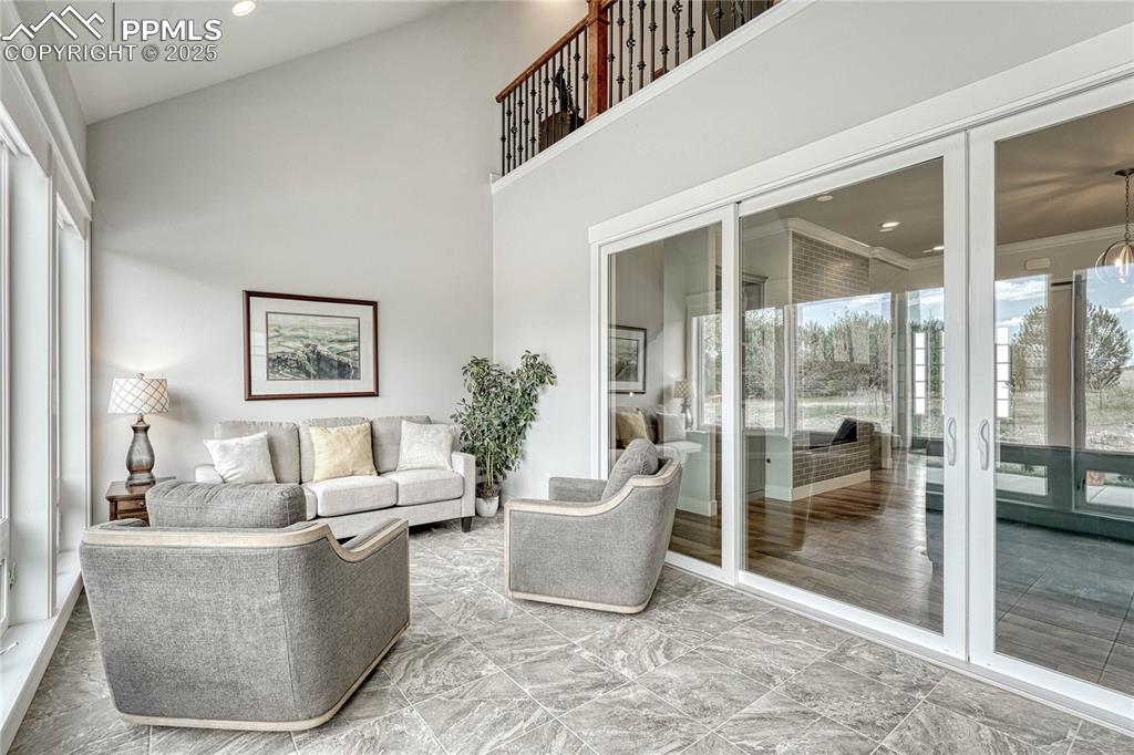 Image 12 of 50:  Living Room, French Doors