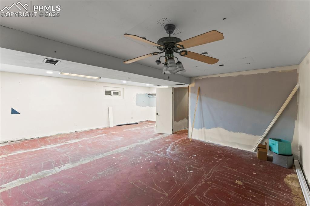 Image 31 of 40: Unfinished basement