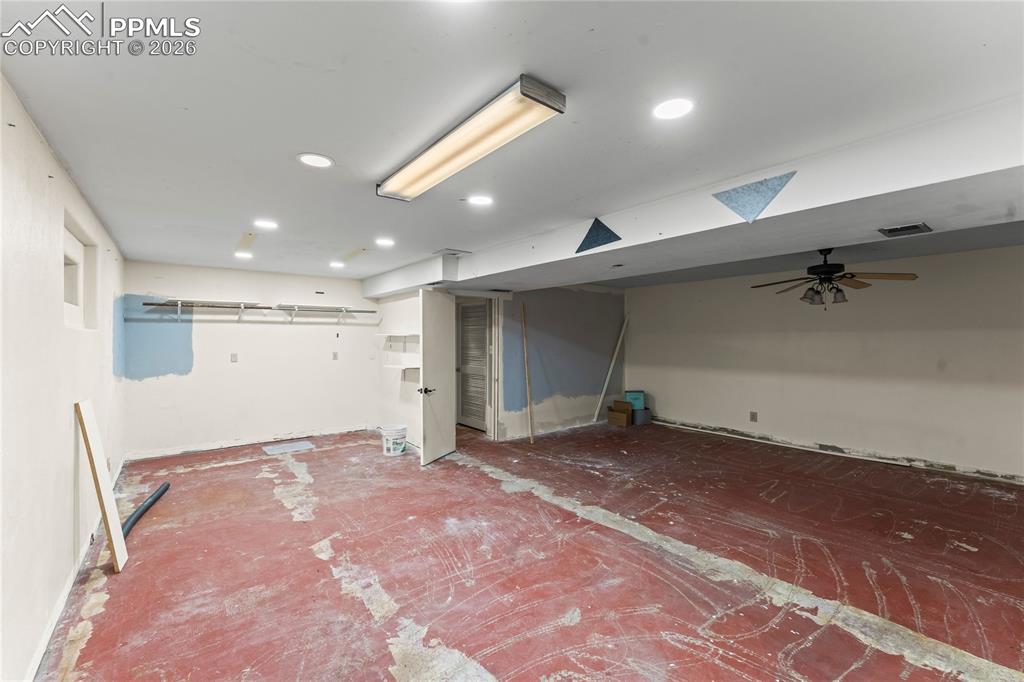 Image 32 of 40: Unfinished basement