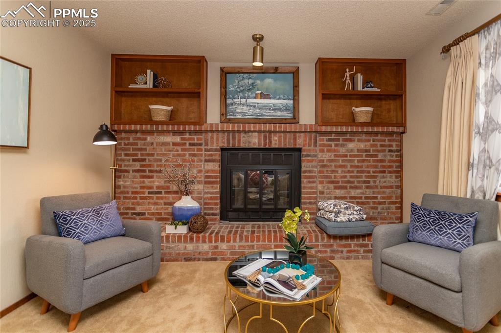 Image 20 of 46: The fireplace makes winter more enjoyable!